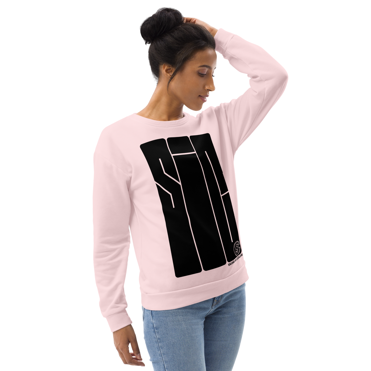 SIC Elongated (Pink/Black) Unisex Sweatshirt