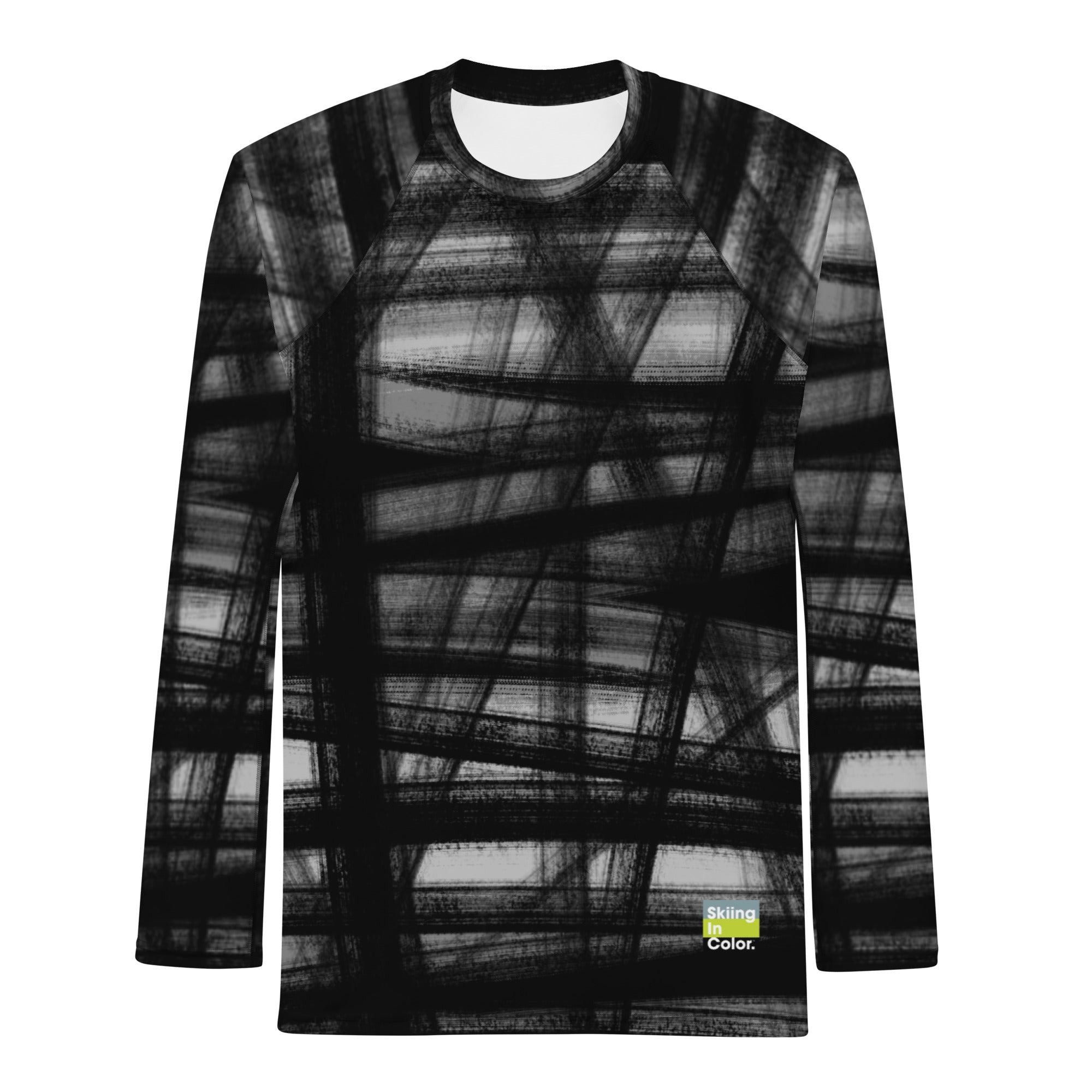 Rusty Contrast Rash Guard CROSS HATCH Men's Rash Guard – Skiing In Color
